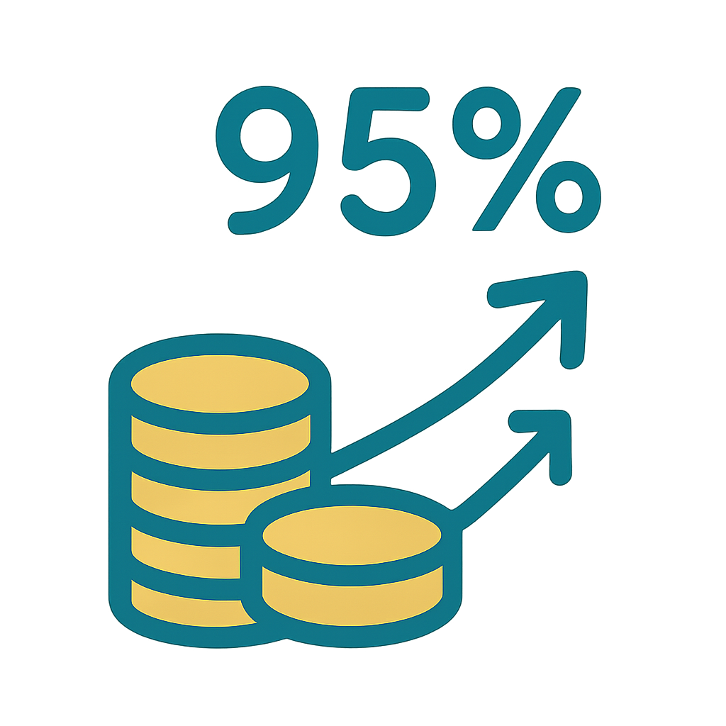 Gardez 95% de vos ventes